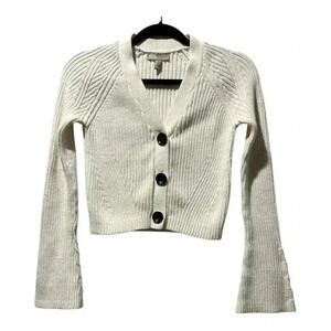 ASOS Cream Button-Up Sweater